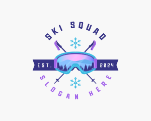 Ski Poles Goggles logo