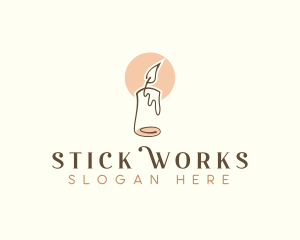 Scented Candle Wax logo design