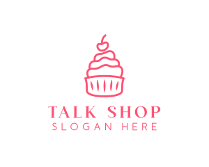 Cupcake Pastry Dessert Logo