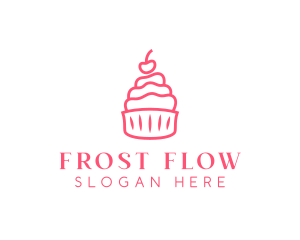 Cupcake Pastry Dessert logo design