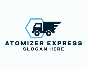 Logistics Truck Express logo design