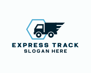 Logistics Truck Express logo design