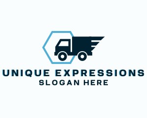 Logistics Truck Express logo design