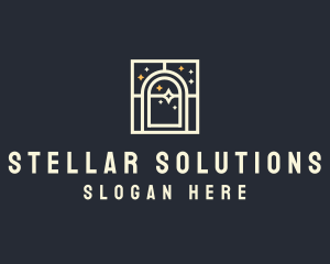 Starry Night Window logo design