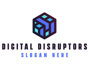 Digital Cube Network Technology logo design