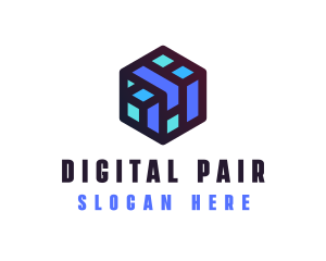 Digital Cube Network Technology logo design