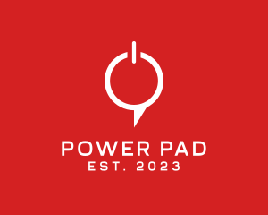 Power Chat Button logo design