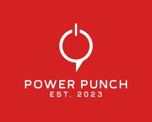 Power Chat Button logo design