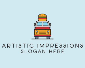 Burger Food Truck logo design