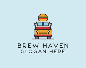 Burger Food Truck logo design