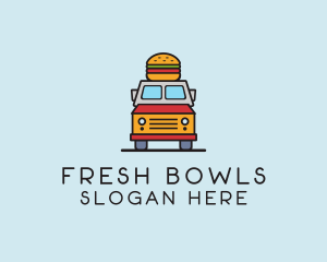 Burger Food Truck logo design