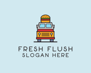 Burger Food Truck logo design