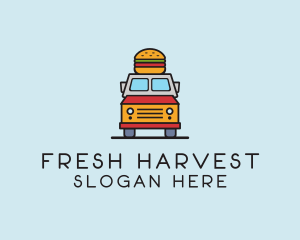 Burger Food Truck logo design