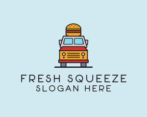 Burger Food Truck logo design