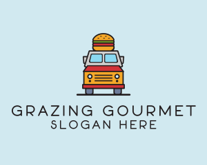 Burger Food Truck logo design