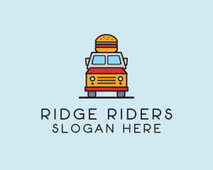 Burger Food Truck logo design