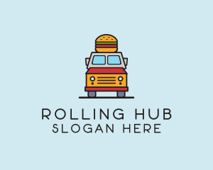 Burger Food Truck logo design