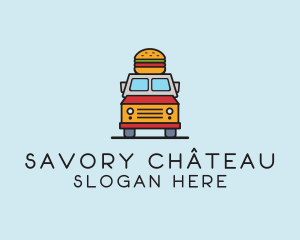 Burger Food Truck logo design