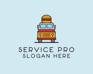 Burger Food Truck logo design