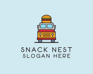 Burger Food Truck logo design