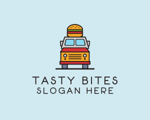 Burger Food Truck logo design