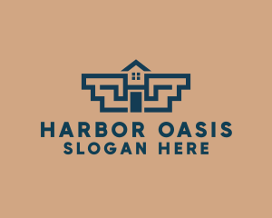 Real Estate House logo design