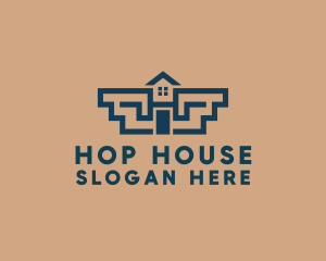 Real Estate House logo design