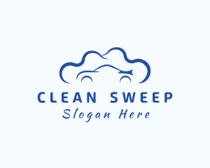 Blue Car Cleaning Services logo design