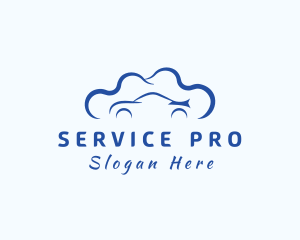 Blue Car Cleaning Services logo design