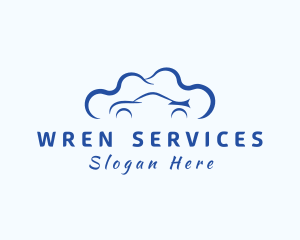 Blue Car Cleaning Services logo design