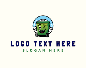 Trash Garbage Bin Logo