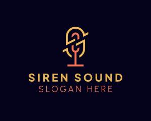 Microphone Sound Recording logo design