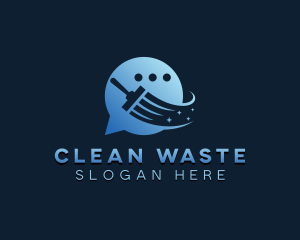 Clean Squeegee App logo design