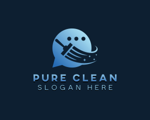 Clean Squeegee App logo design