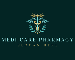 Caduceus Medical Pharmacy logo design