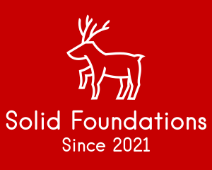 Simple Forest Reindeer logo