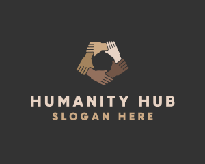 Humanity Hands Diversity logo design