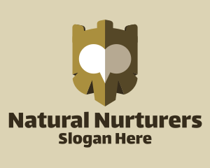 Owl Shield Nature  logo design