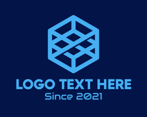 Company - Generic Blue Cube Technology Company logo design