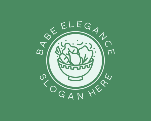 Vegetable Salad Bowl logo design