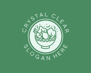 Vegetable Salad Bowl logo design