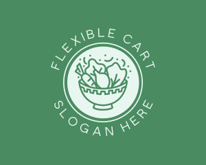 Vegetable Salad Bowl logo design