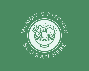 Vegetable Salad Bowl logo design