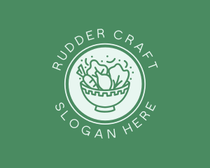 Vegetable Salad Bowl logo design