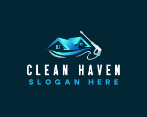 Power Wash Roof Cleaning logo design