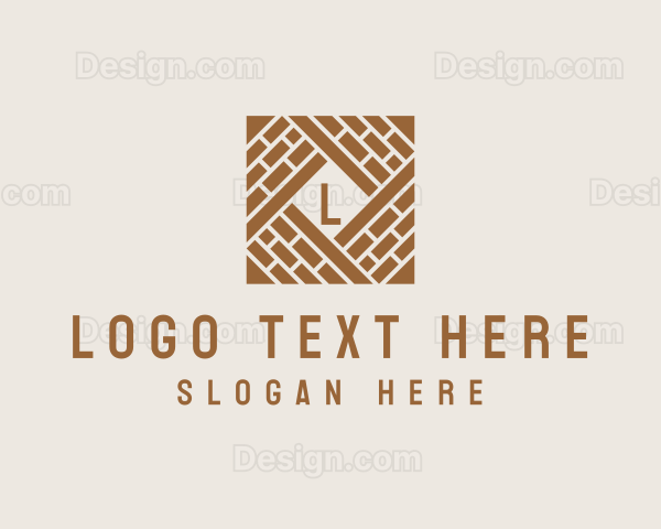 Brick Floor Paving Logo