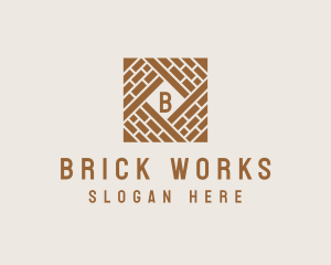 Brick Floor Paving logo design