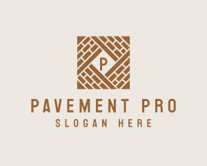 Brick Floor Paving logo design