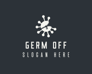 Germ Virus Bacteria logo design