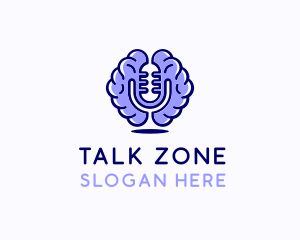 Microphone Brain Media logo design